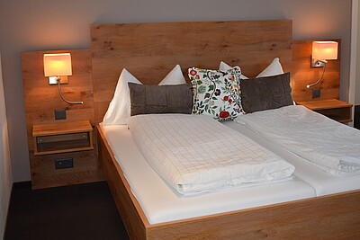 Bett im Superior Zimmer